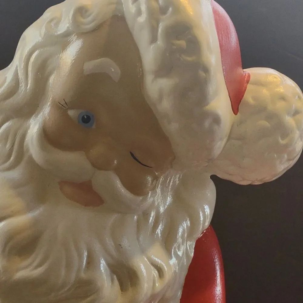 13" Painted Ceramic Santa - Picture 2 of 3
